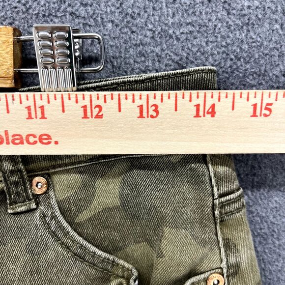 DANCE & MARVEL Skirt Womens Medium Army Green Camouflage Mini Distressed Y2K - Picture 7 of 14